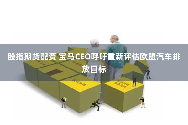 股指期货配资 宝马CEO呼吁重新评估欧盟汽车排放目标